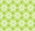 Green background pattern. Background image in retro style. Seamless pattern, wallpaper texture